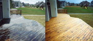 Power Washing Deck